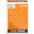 thumbnail image 1 of Member's Mark Jumbo 7.75" Unwrapped Straws, Translucent, 2, 500 ct., 1 of 3