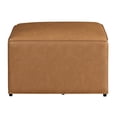 thumbnail image 7 of Studio Living Hailey Storage Ottoman in Brown Faux Leather, 7 of 8