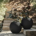 thumbnail image 9 of Veradek 18" Grooved Round Planter, Set of 2, 9 of 11