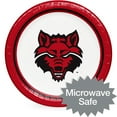 thumbnail image 4 of Arkansas State Red Wolves NCAA Round Paper Plates, 10", 85 ct., 4 of 6