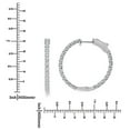 thumbnail image 5 of 0.45 T.W. Lab Created Round Diamond Hoop Earrings in 14K Gold, 5 of 5