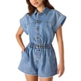 thumbnail image 1 of Steve Madden Women's Denim Romper, 1 of 5