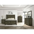 thumbnail image 3 of Memphis 5-Drawer Rubberwood Chest with Metal Pulls, Antique Grey, 3 of 5