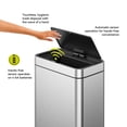 thumbnail image 5 of EKO Matte Stainless Steel Motion Sensor Kitchen Trash Can 13.2 Gallon, 5 of 14