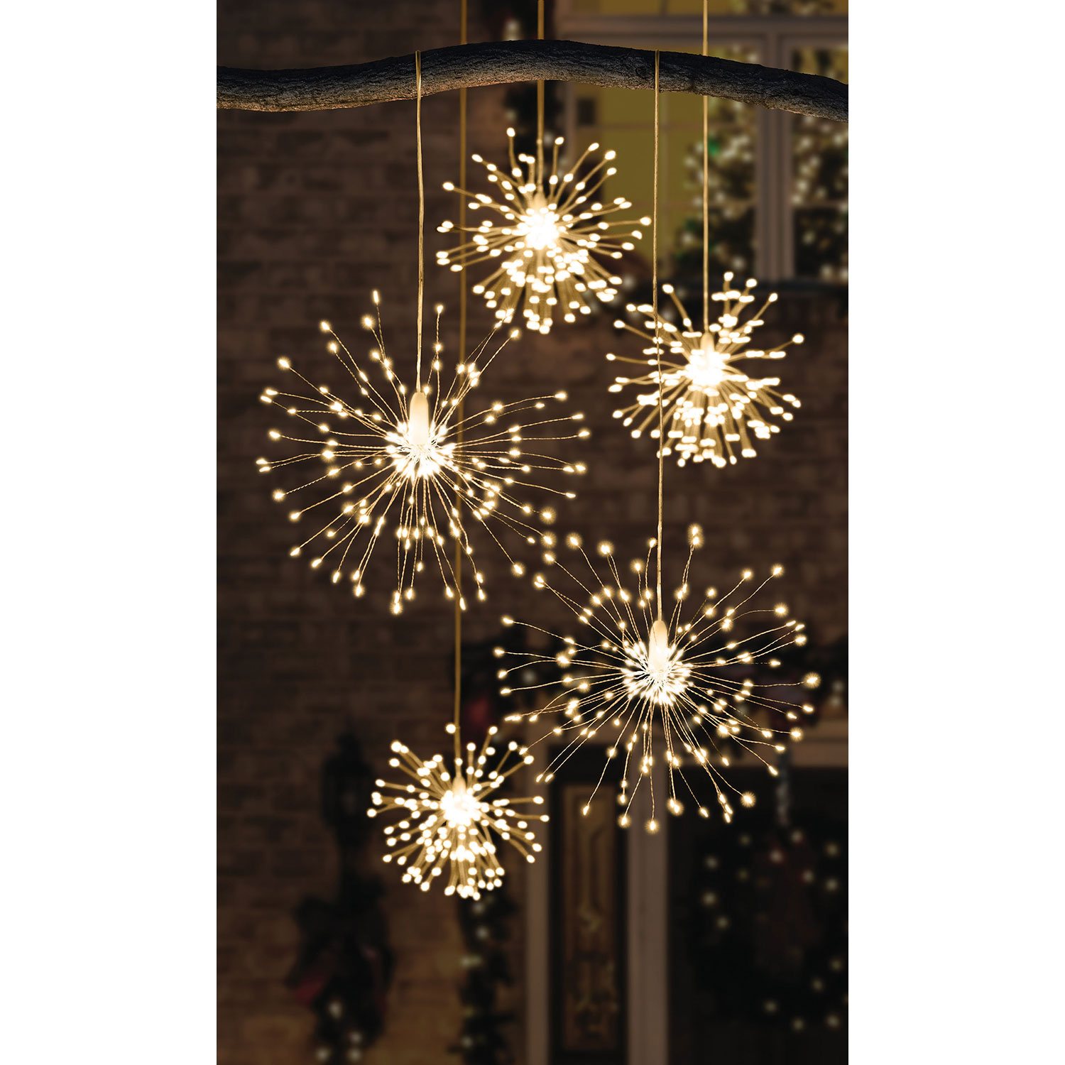Led Starburst Member's Mark 8-Function Micro LED Starburst Lights, Set of 5 ...