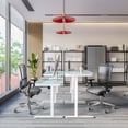 thumbnail image 13 of Seville Classics airLIFT Electric Tempered Glass Height Adjustable Desk, 48" x 24", 13 of 15