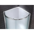 thumbnail image 3 of Breeze 32” x 32” x 77” Corner Shower Kit with Frosted Glass, Walls, Base and Hardware, 3 of 17