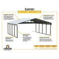 thumbnail image 12 of Arrow 20' x 20' x 9' Carport, 12 of 20