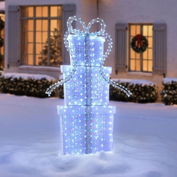 Member's Mark 6' Pre-Lit Crystal Iced Giftbox