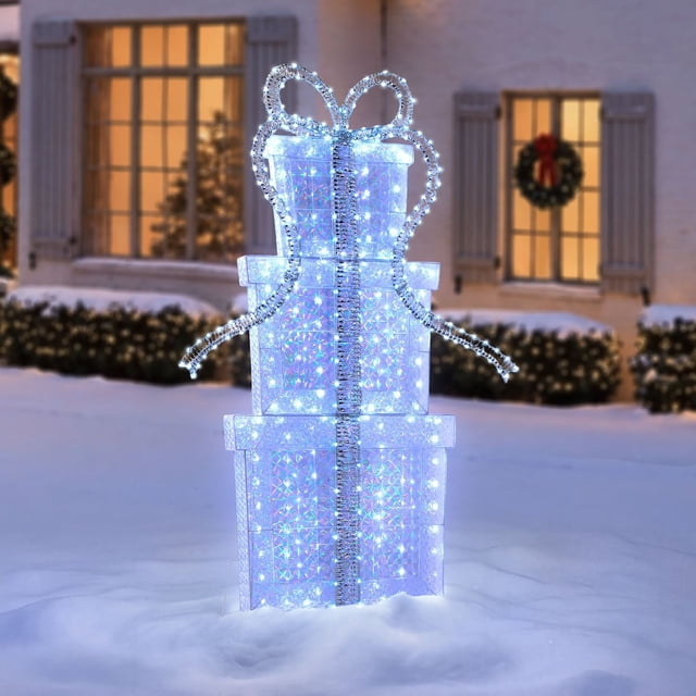 Member's Mark 6' Pre-Lit Crystal Iced Giftbox