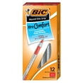 thumbnail image 2 of BIC Round Stic Grip Xtra Comfort Ballpoint Pen, Red Ink, 1.2mm, Medium, 12ct., 2 of 4