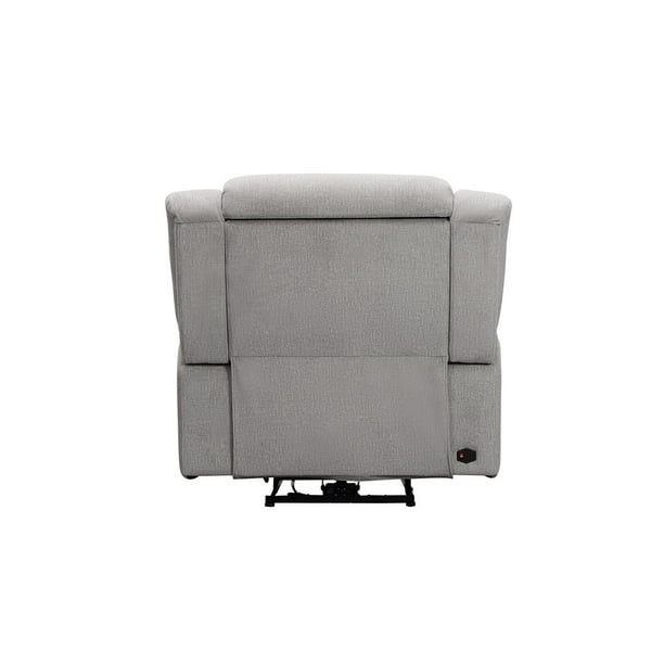 Tristan 3pc Fabric Power Reclining Set with Heat and Massage, Gray