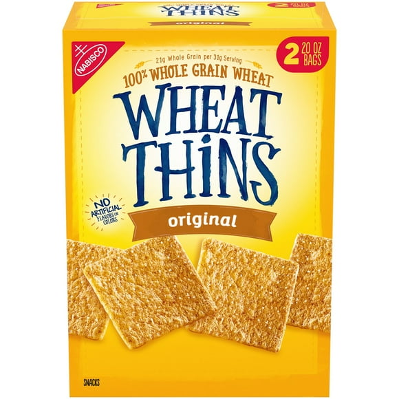 Wheat Thins Original Whole Grain Wheat Crackers, 40 oz.