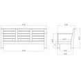 thumbnail image 8 of Member's Mark Newport Teak Sofa Set with Sunbrella Fabric, 4pc, 8 of 9