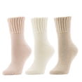 thumbnail image 1 of Cuddl Duds Women's 3-Pack Plush Lounge Sock, 1 of 4