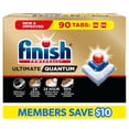 thumbnail image 1 of Finish Ultimate Quantum Dishwasher Pods, Dishwasher Detergent, Fresh Scent, 90 ct., 1 of 10