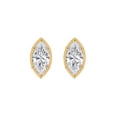 thumbnail image 2 of Lab Created Fancy Cut Diamond Stud Earrings in 14K Gold, 2 of 6