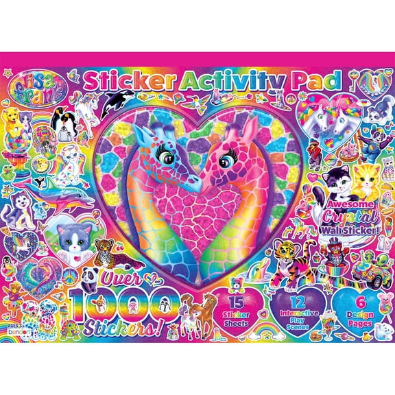 Bendon Lisa Frank Sticker Activity Pad Plus