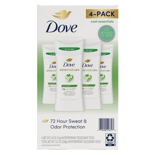 Dove Advanced Care Antiperspirant Deodorant, 2.6 oz., 4 pk.