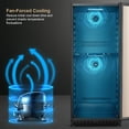 thumbnail image 3 of Lanbo 32 Inch Dual Door Wine Cooler, 3 of 9