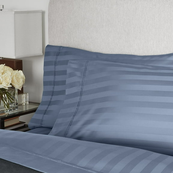 Member's Mark 2-Pack 700-Thread-Count Egyptian Cotton Striped Pillowcases, Assorted Sizes
