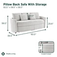 thumbnail image 3 of Lifestyle Solutions Beckett Storage Sofa, 3 of 9