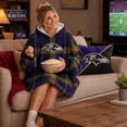 thumbnail image 5 of Pegasus Sports Baltimore Ravens Wearable Sherpa Throw, 5 of 7