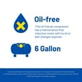 thumbnail image 5 of Goodyear 6 Gallon 150 PSI Oil Free Electric Pancake Air Compressor, 5 of 9