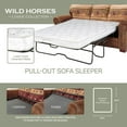 thumbnail image 3 of Wild Horses Rustic Faux-Leather Sleeper Sofa, 3 of 16