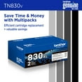thumbnail image 8 of Brother TN830V High-Yield Toner, 3,300 Page-Yield, Black, 8 of 8