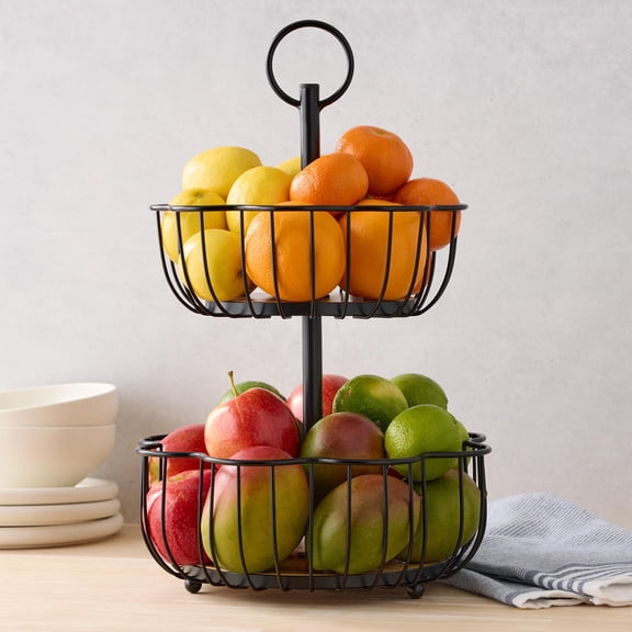 Member's Mark 2-Tier Scalloped Wire Basket