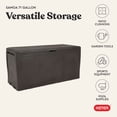 thumbnail image 11 of Keter Samoa 70 Gal. Resin Deck Box Large Outdoor Storage, 11 of 14