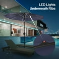 thumbnail image 4 of Above 10' Patio Market Umbrella with Solar LED Lights, 4 of 8