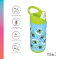 thumbnail image 6 of Zak Designs 14oz Double Wall Stainless Steel Siply Clutch Water Bottle, 2-Pack, 6 of 7