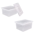 thumbnail image 1 of Letter Legal File Totes, 2 pack. Clear Base and Lid with Snap Tight Lid, 1 of 5