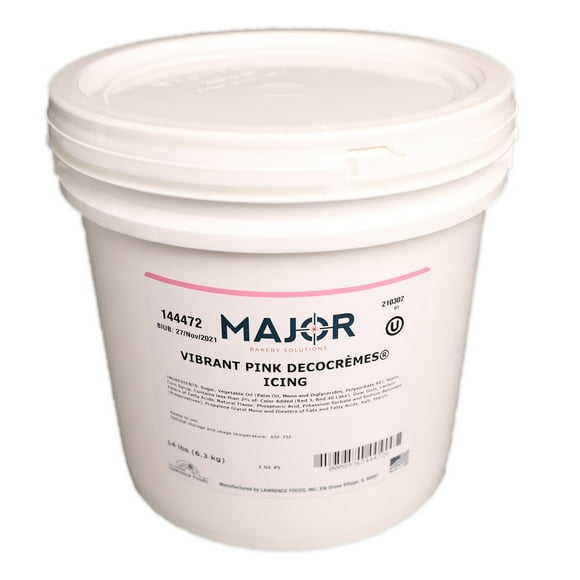 Major DecoCremes Icing, Pink 14 lbs.