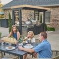 thumbnail image 19 of Backyard Discovery Luxury Galvanized Steel Covered Outdoor Kitchen w/ Grill & Pizza Oven, 19 of 26