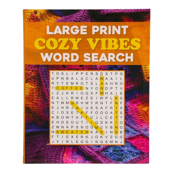 Large Print Cozy Vibes Word Search by Thunder Bay Press, Flexibound