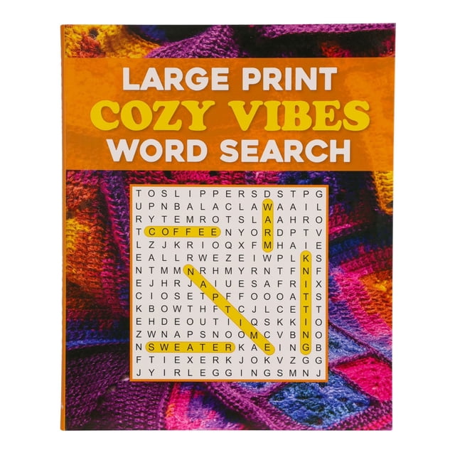 Large Print Cozy Vibes Word Search by Thunder Bay Press, Flexibound
