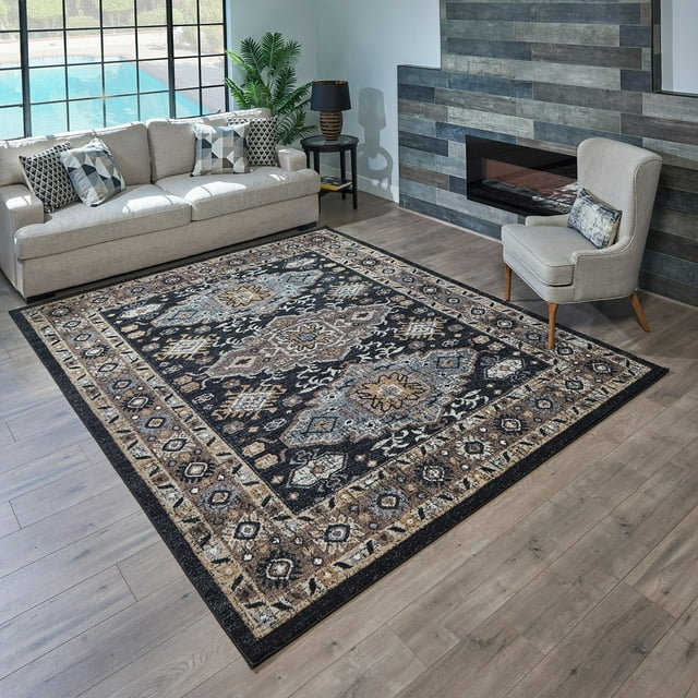 Scanda Area Rug - Yanni Charcoal, Assorted Sizes