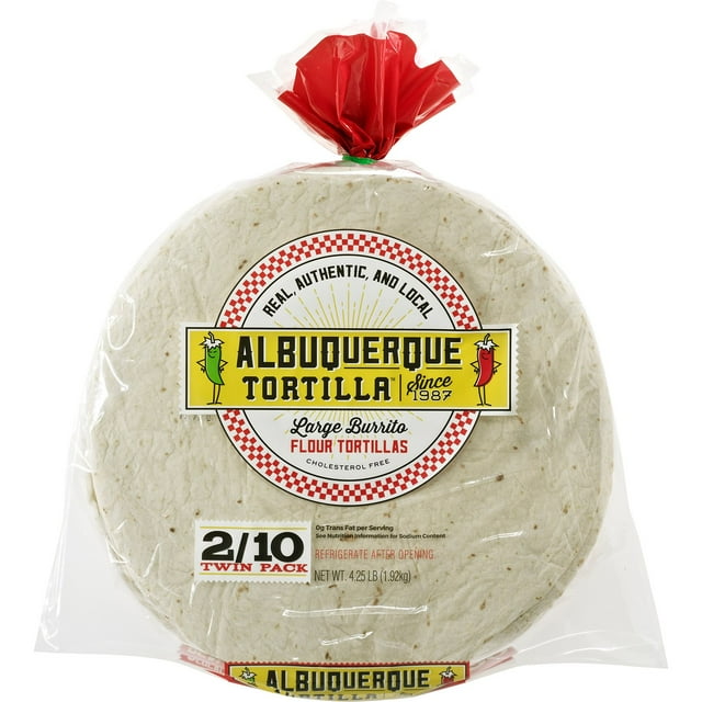 Albuquerque Tortilla Large Burrito Flour Tortillas 33.87oz , 2pk