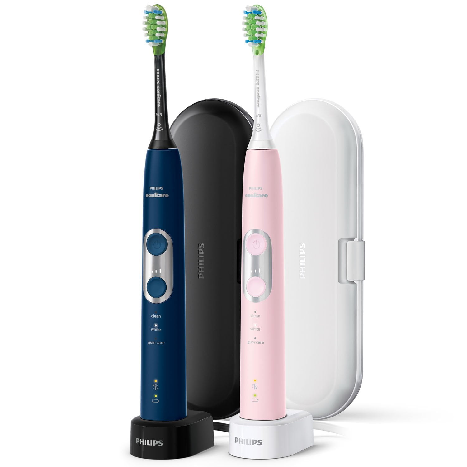 Philips Sonicare 6100 ProtectiveClean Power Toothbrush, 2 pk