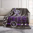 thumbnail image 2 of Logo Brands Colorado Rockies 60"x70" Super Plush Blanket, 2 of 7