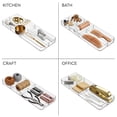 thumbnail image 7 of iDesign Cosmetic Drawer Organizer and Lazy Susan Storage Set, Clear, Set of 3, 7 of 8
