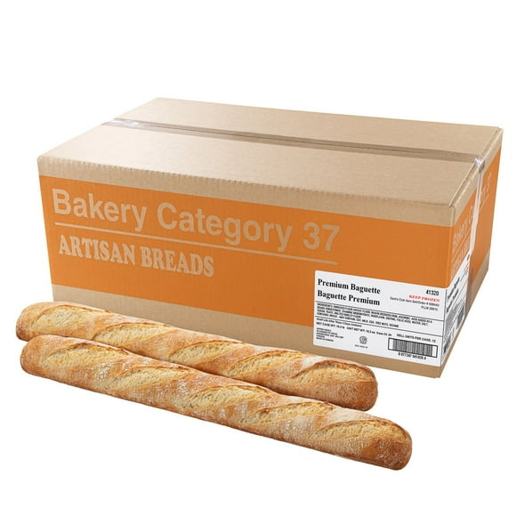 Ready-to-Bake French Baguettes, Bulk Wholesale Case, 24 ct.