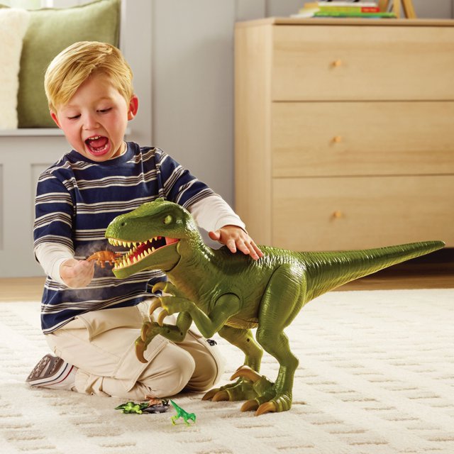 Member's Mark Super Size Dinosaur Storage Case with 5 Mini Dinos