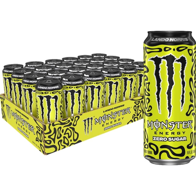 Monster Energy Zero Sugar, Lando Norris, Sugar Free Energy Drink, 16 fl. oz., 24 pk.