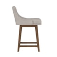 thumbnail image 13 of HH2 Home Upholstered Tapered Back Wood Adjustable Height Swivel Bar Stool, 13 of 19
