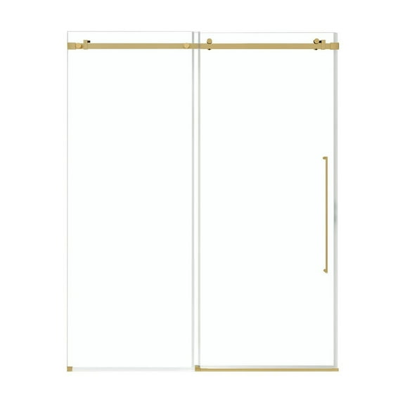 OVE Decors Selby 55-1/2 - 60"W x 74"H Frameless Sliding Shower Door with Clear Glass