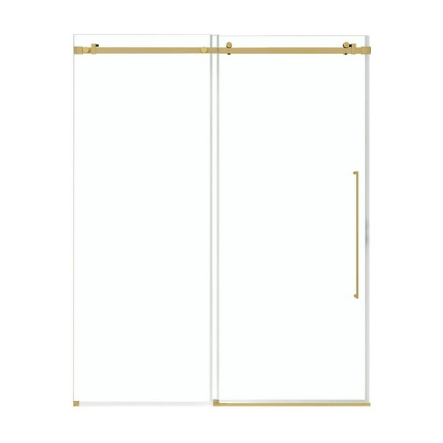 OVE Decors Selby 55-1/2 - 60"W x 74"H Frameless Sliding Shower Door with Clear Glass